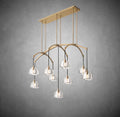 Hemispheae Modern Glass Linear Chandelier 54'' 72'' - Camilalamps - Ca-1DL1227-16