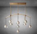 Hemispheae Modern Glass Linear Chandelier 54'' 72'' - Camilalamps - Ca-1DL1227-11