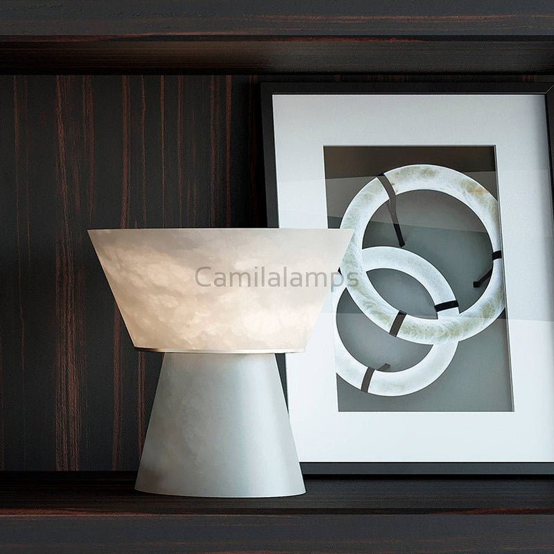 Henqet Alabaster Table Lamp - Camilalamps - Henqe - 902 - 8"/ 2 - 1