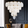 Hestia Alabaster Tiered Round Chandelier - Camilalamps - CAM - HE - 02