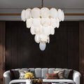 Hestia Alabaster Tiered Round Chandelier - Camilalamps - CAM - HE - 02