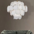 Hestia Modern Round Alabaster Chandelier Light - Camilalamps - CAM - HE - 03