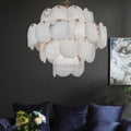 Hestia Modern Round Alabaster Chandelier Light - Camilalamps - CAM - HE - 03