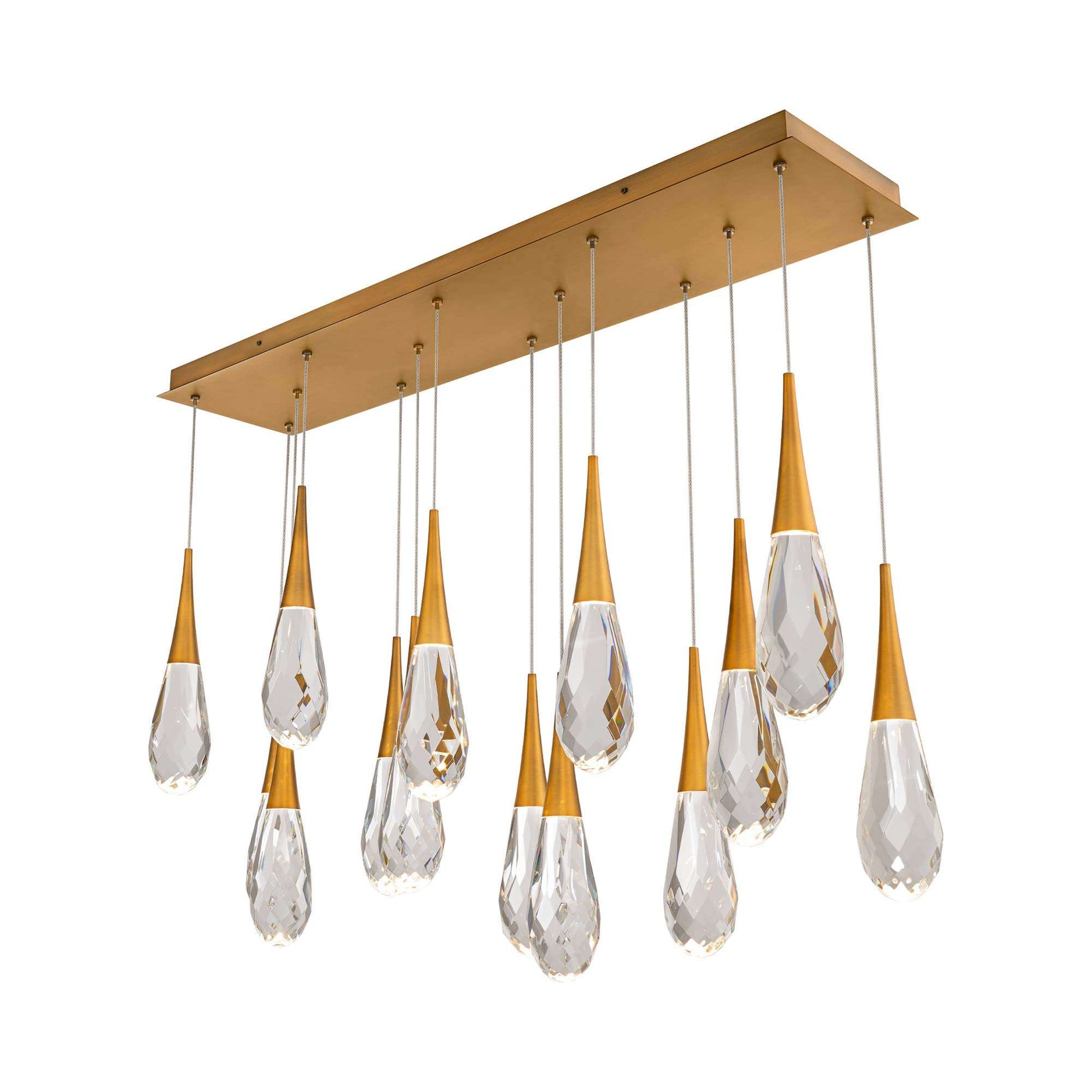 Hibiscus Linear LED Multi Pendant Light - Camilalamps - CA - 21214L - AB