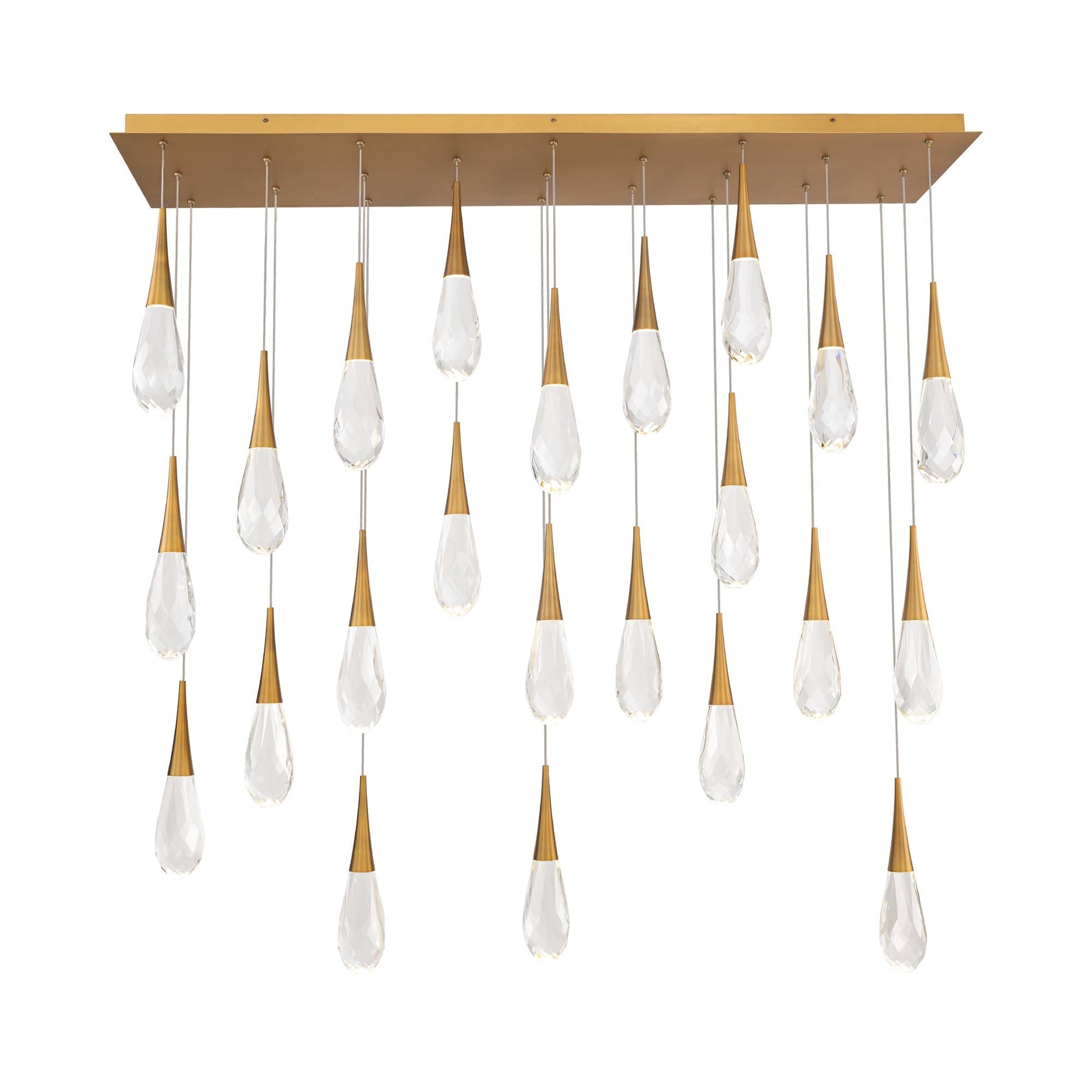 Hibiscus Linear LED Multi Pendant Light - Camilalamps - CA - 21223L - AB