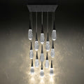 Hibiscus Square LED Multi Pendant Light - Camilalamps - CA - 21213S - AB