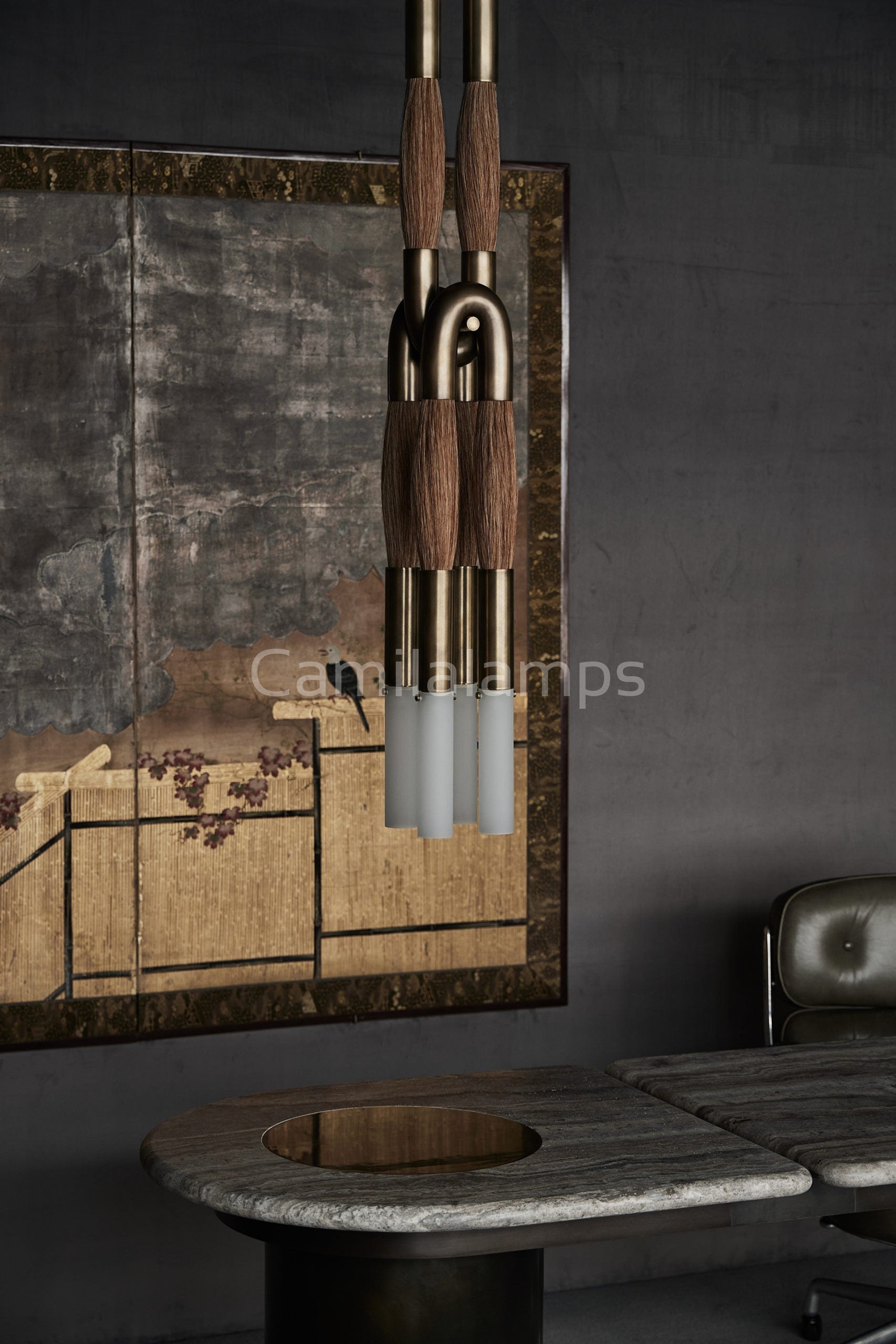 Horsehair Pendant Light - Camilalamps - CAA - 1Z0200