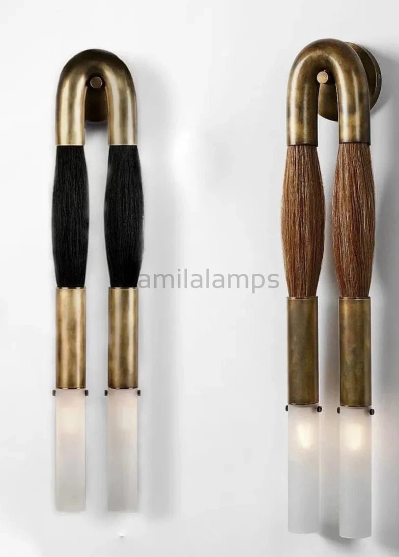 HORSEHAIR : SCONCE - Camilalamps - CA - hor - 004