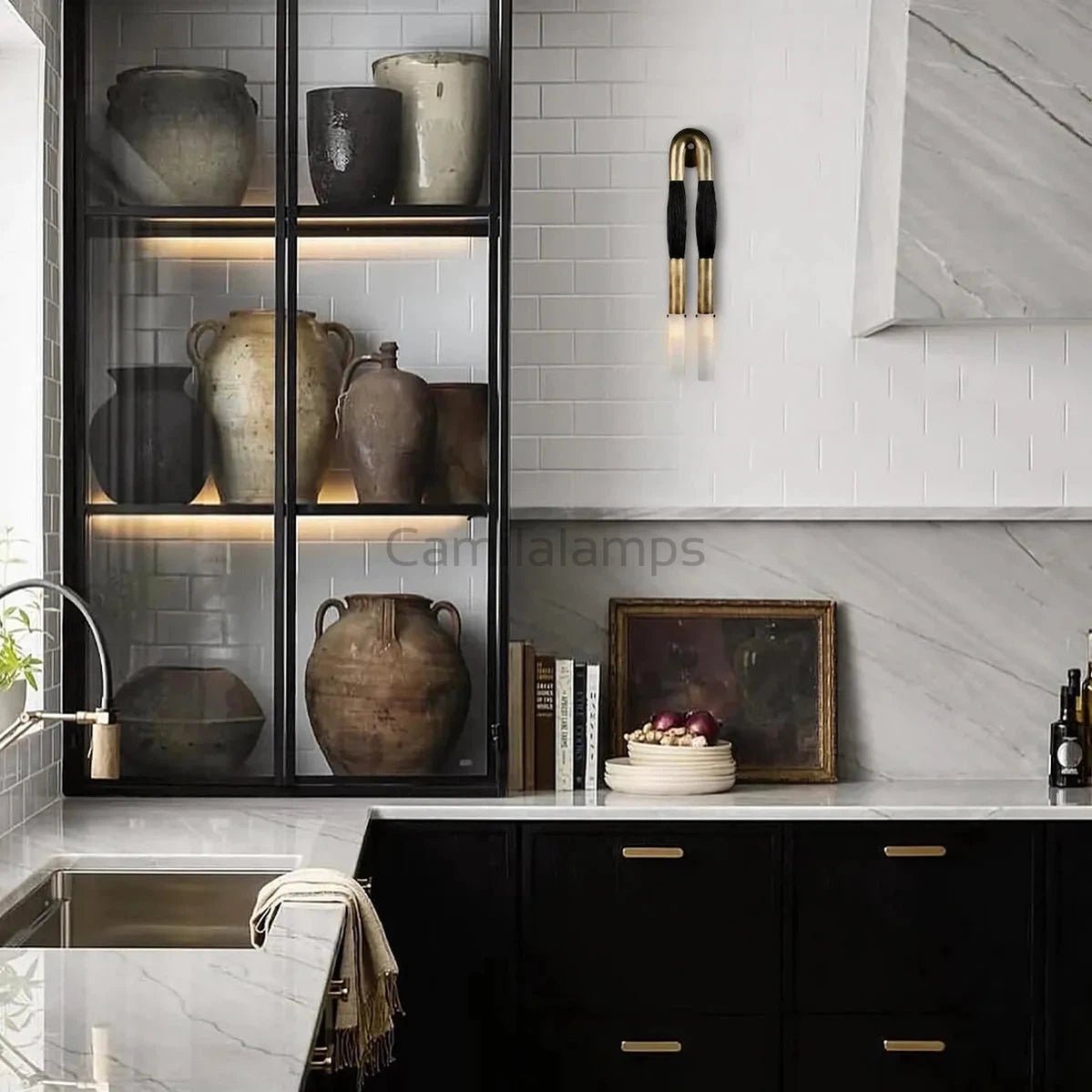 HORSEHAIR : SCONCE - Camilalamps - CA - hor - 002