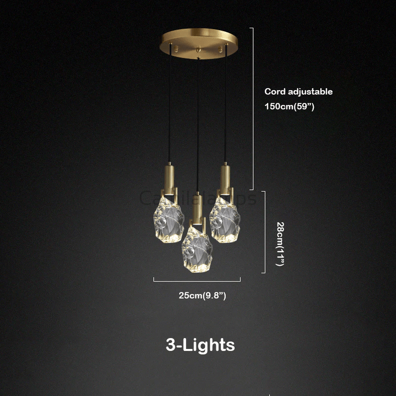 Hosea Modern Crystal Pendant Light - Camilalamps - CA - ILM1259