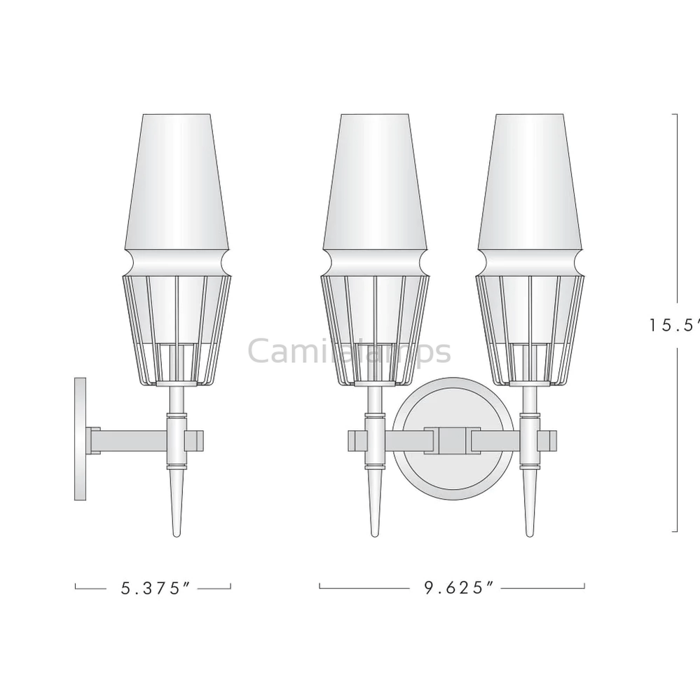 Howar Modern Double Wall Sconce - Camilalamps - ILM0902