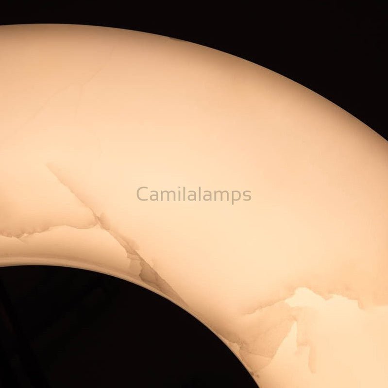 Huan Alabaster Chandelier - Camilalamps - Huan - 864 - 33.5" - 1