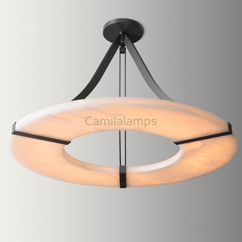 Idris Alabaster Plate Modern Chandelier - Camilalamps - CAM - ID - 04