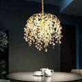 Idyllic Glass Leaves Chandelier - Camilalamps - Ca-1BU2024-1C1851