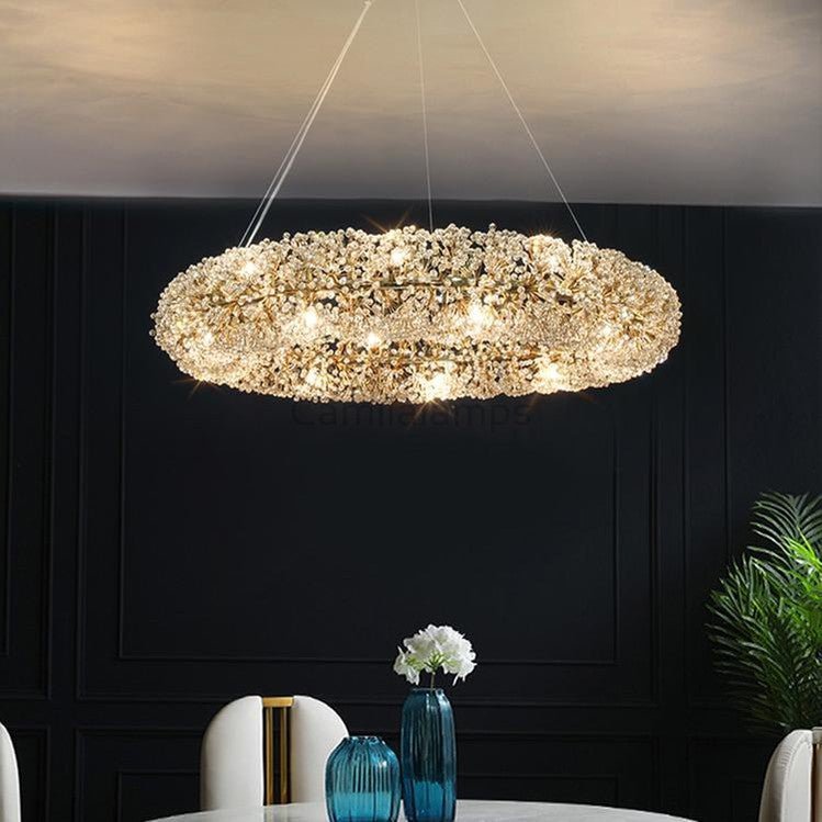 Iissabelle Flower Crystal Chandelier - Camilalamps - Ca-1a-1598