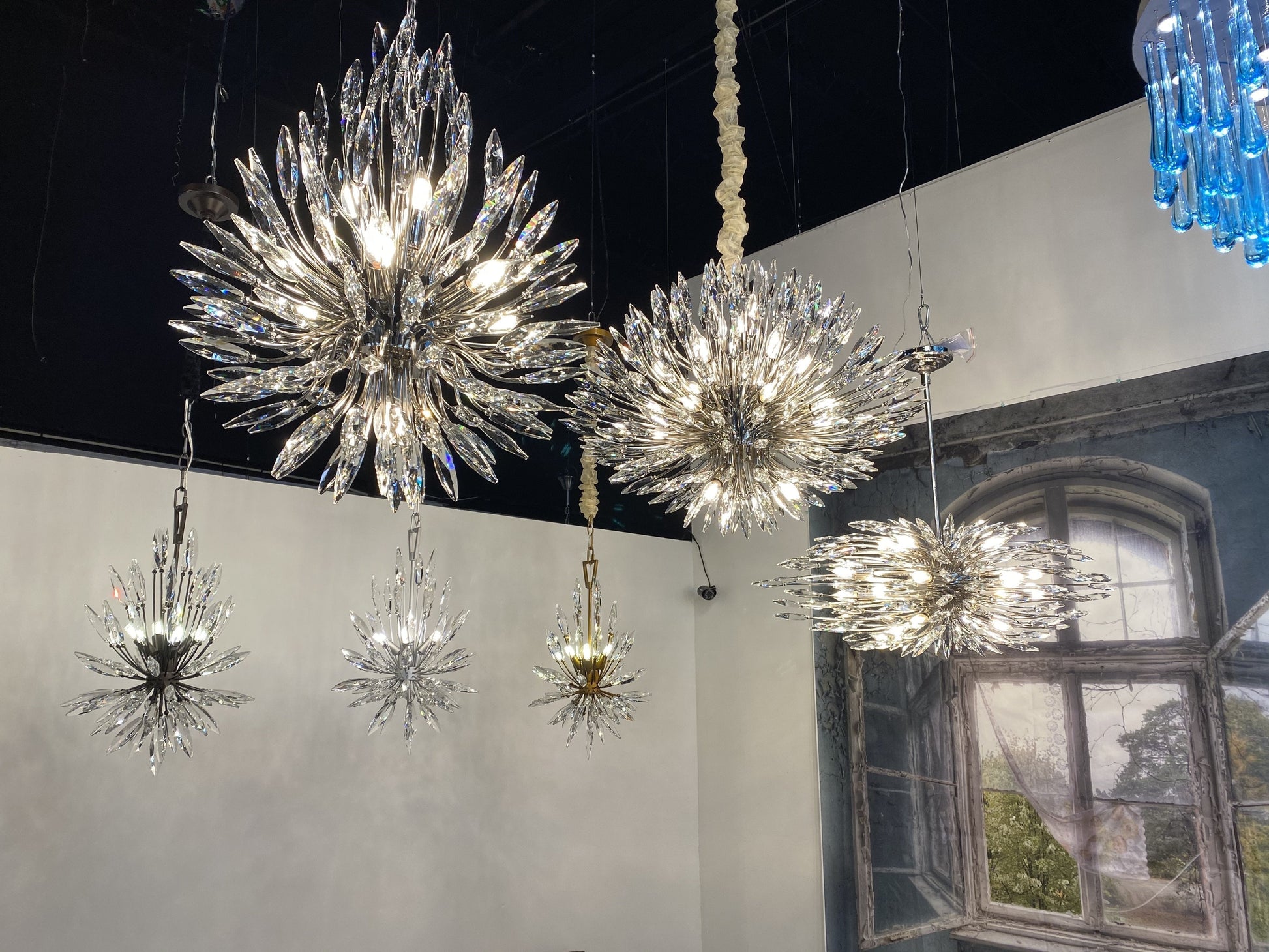 Lily Starburst Crystal Sputnik Chandelier - Camilalamps - CA-LSCSCC-04