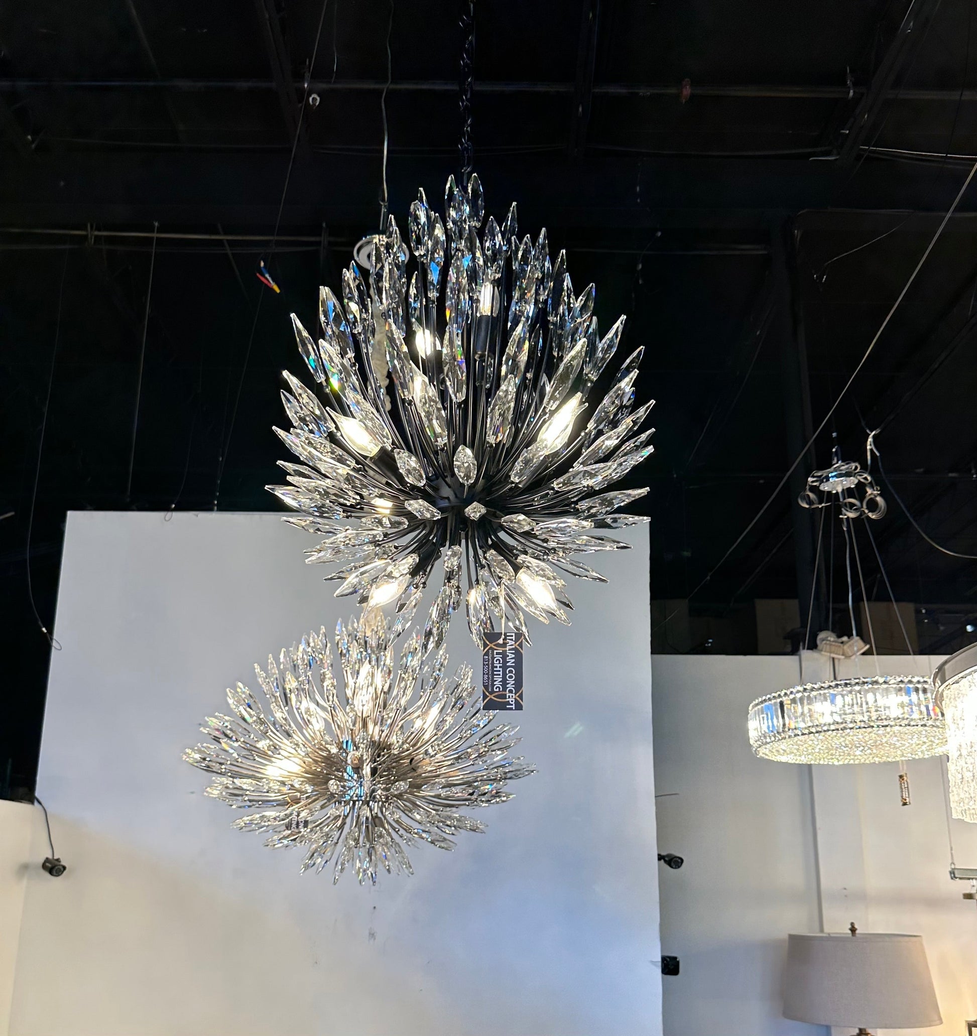 Lily Starburst Crystal Sputnik Chandelier - Camilalamps - CA-LSCSCC-04