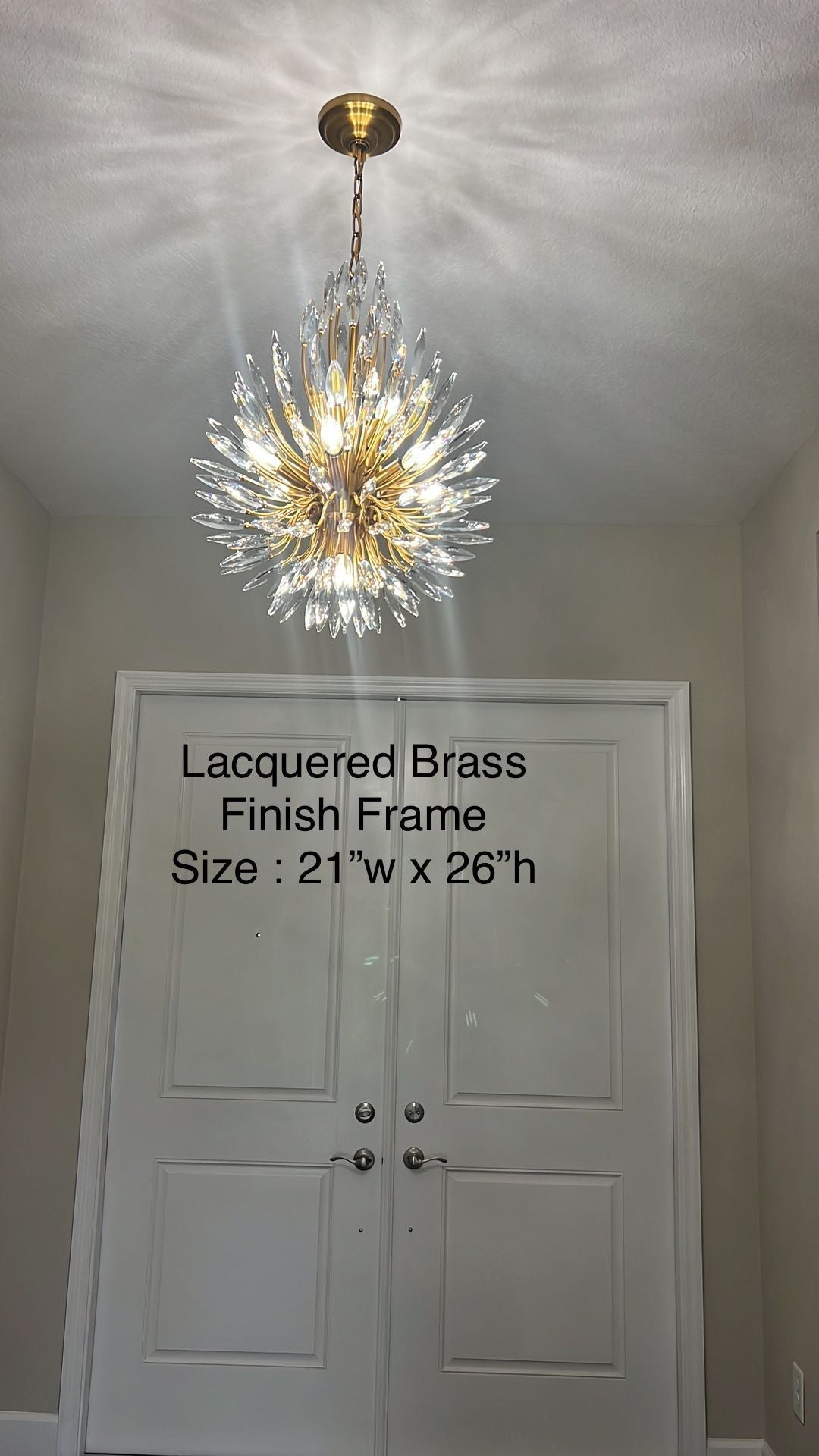 Lily Starburst Crystal Sputnik Chandelier - Camilalamps - CA-LSCSCC-04