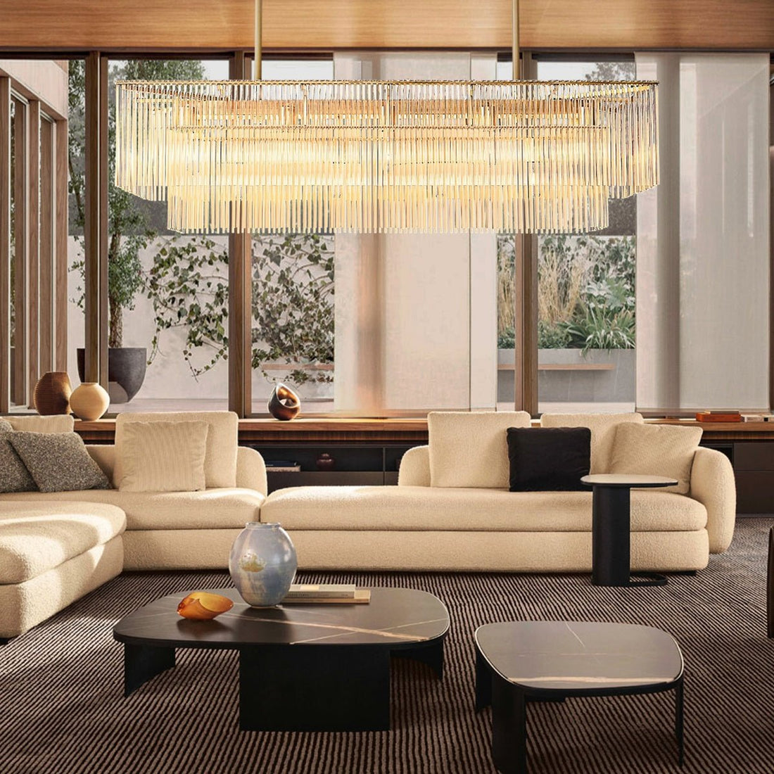 Amadeon Rectangular Chandelier 54" - Camilalamps - CA - Amadeon - RC07