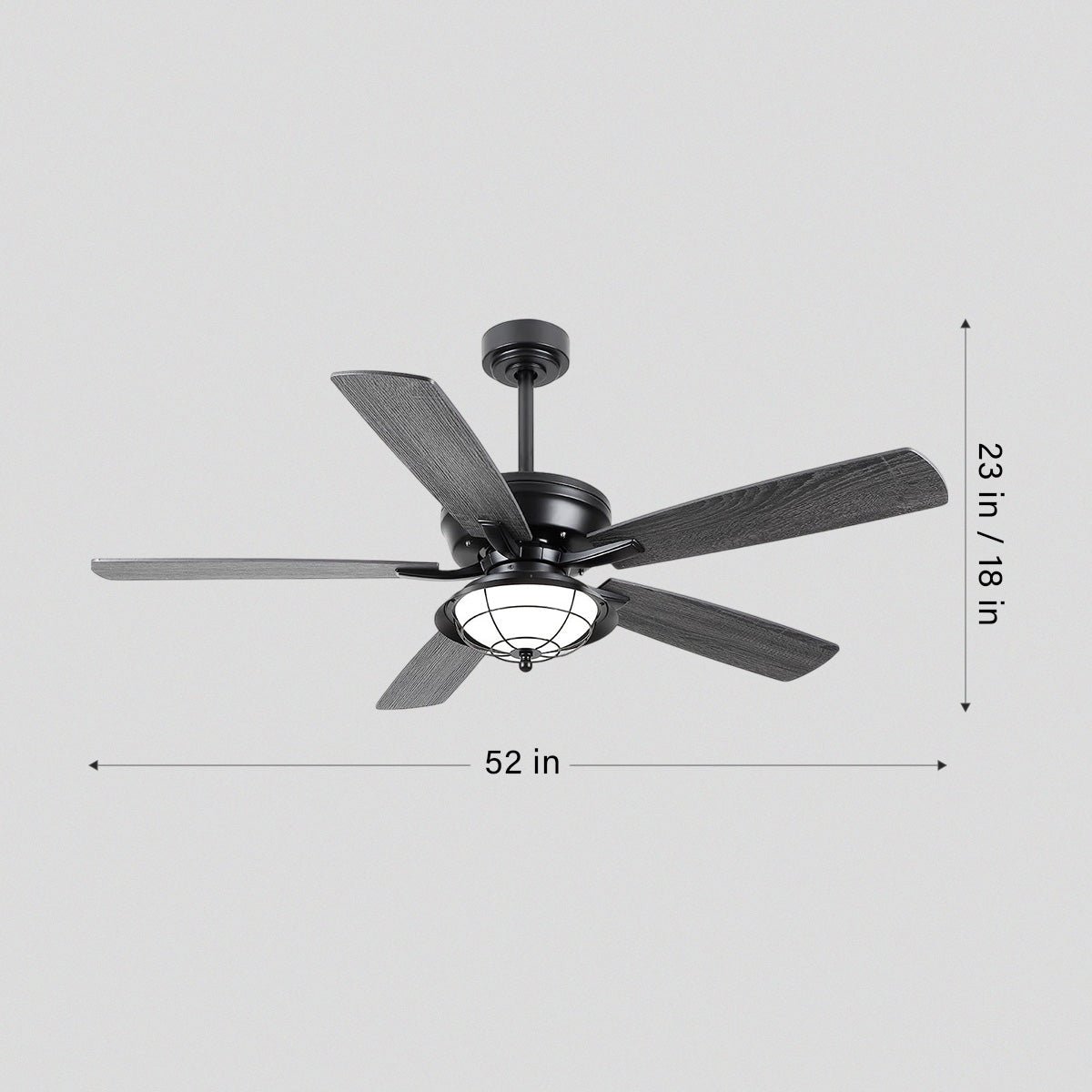 Indoor/Outdoor Ceiling Fans Farmhouse Modern Style 52" - Camilalamps - CA - IO - Celling - Fan