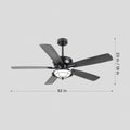 Indoor/Outdoor Ceiling Fans Farmhouse Modern Style 52