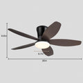 Indoor/Outdoor Recessed Black Ceiling Fan Light - Camilalamps - CA - 36IN - 36CZ
