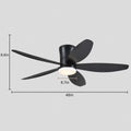 Indoor/Outdoor Recessed Black Ceiling Fan Light - Camilalamps - CA - 48IN - 48CB