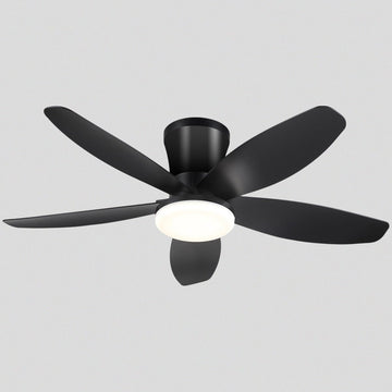 Indoor/Outdoor Recessed Black Ceiling Fan Light - Camilalamps - CA - 36IN - 36CB