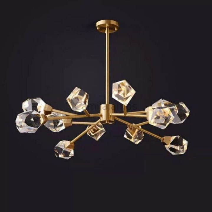 Isaro Faceted Oval Chandelier For Living Room - Camilalamps - Ca-1CPSX0928-140