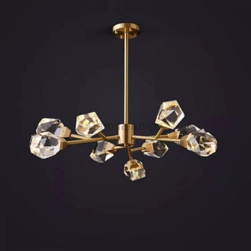 Isaro Faceted Oval Chandelier For Living Room - Camilalamps - Ca-1CPSX0928-140
