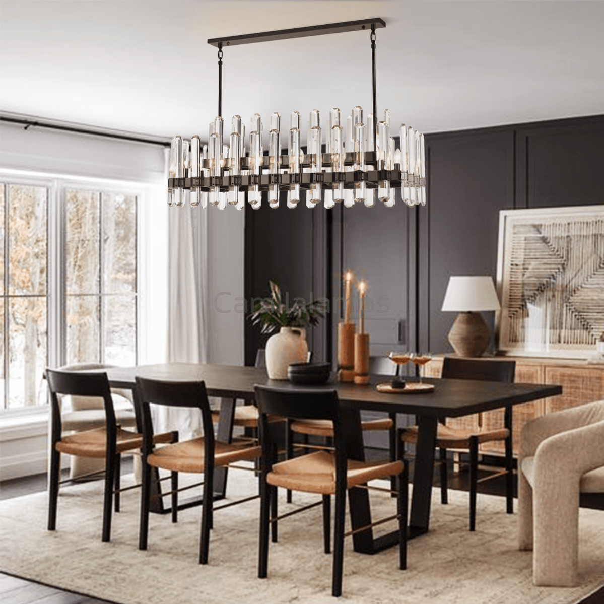 Isolde Crystal Linear Chandelier - Camilalamps - CA - LI2024 - C5855