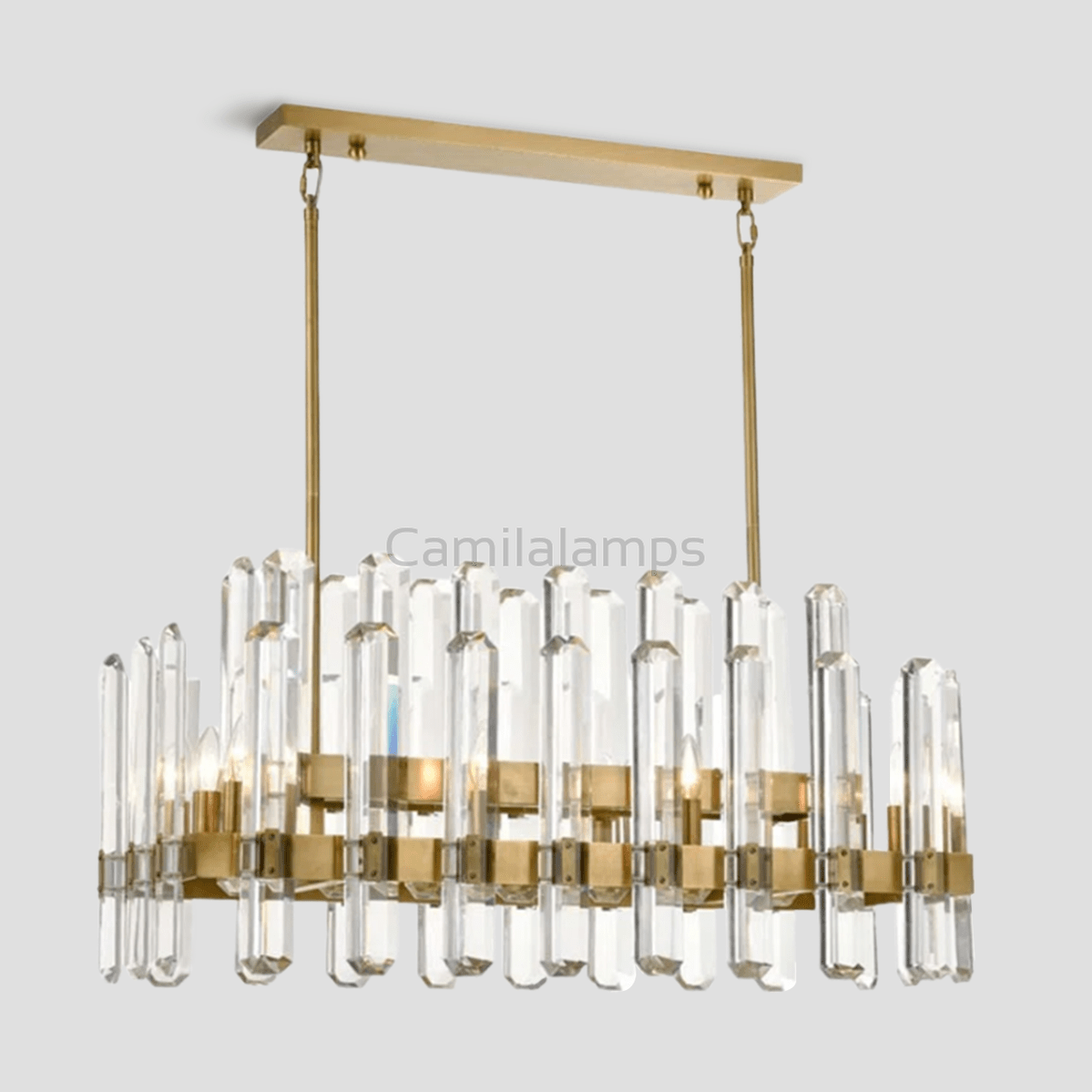 Isolde Crystal Linear Chandelier - Camilalamps - CA - LI2024 - C5850