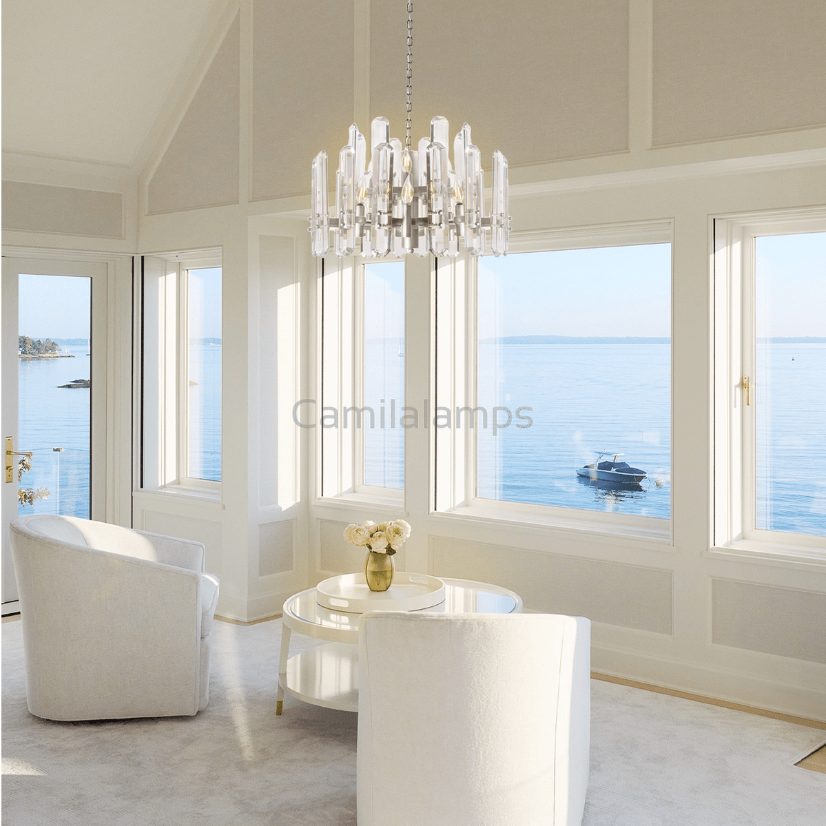 Isolde Crystal Round Chandelier - Camilalamps - Ca-1LI2024-1C5861