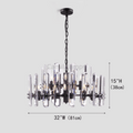 Isolde Crystal Round Chandelier - Camilalamps - CA - LI2024 - C5856