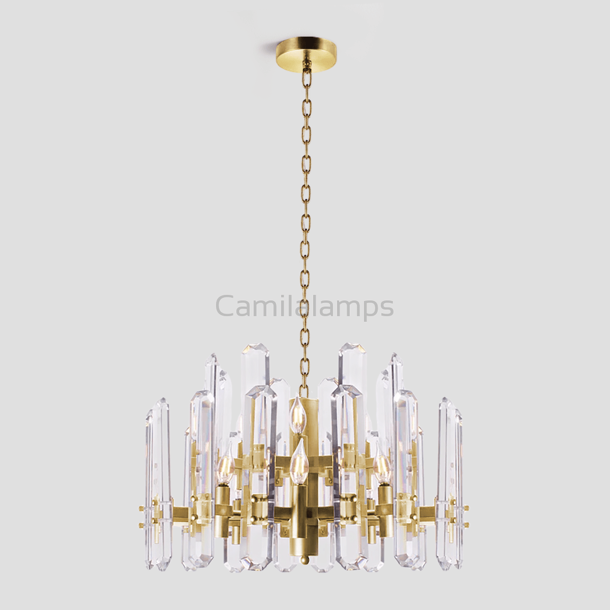Isolde Crystal Round Chandelier - Camilalamps - CA - LI2024 - C5856