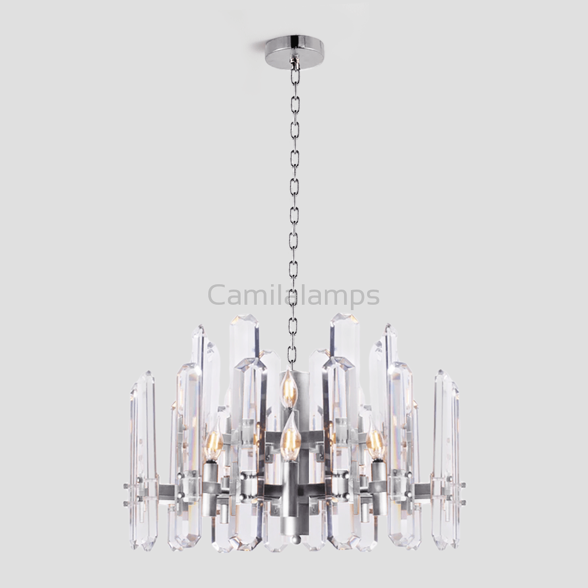Isolde Crystal Round Chandelier - Camilalamps - Ca-1LI2024-1C5861