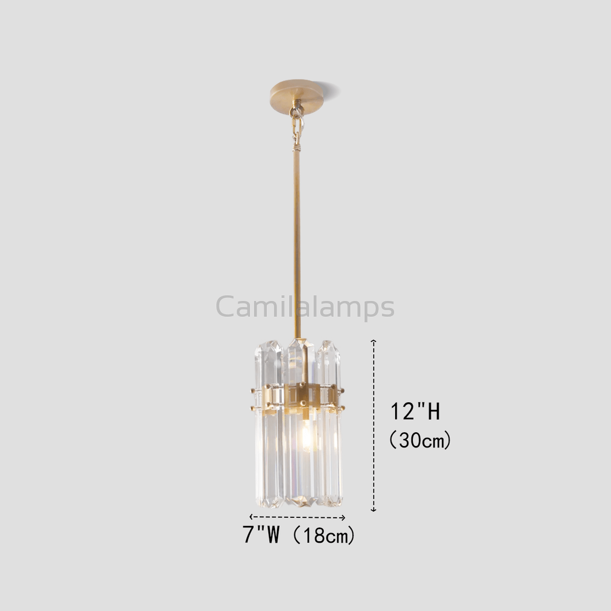 Isolde Crystal Single Pendant - Camilalamps - CA - LI2024 - C5862