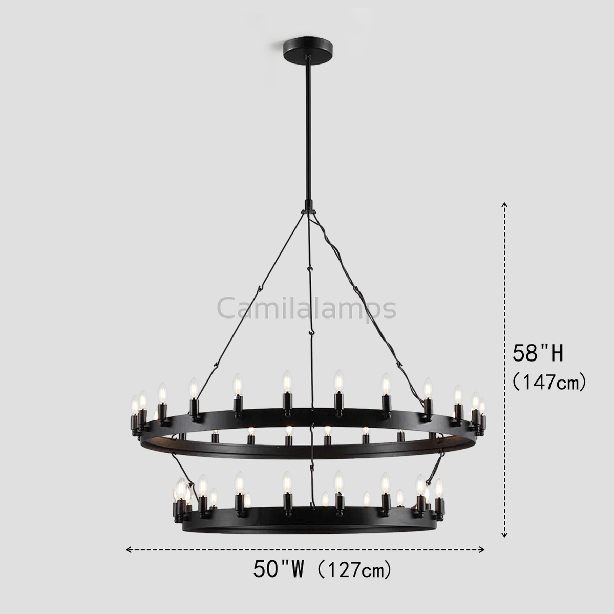 Jake Round 2 - Tier Chandelier - Camilalamps - Ca-1LI2024-1C5813