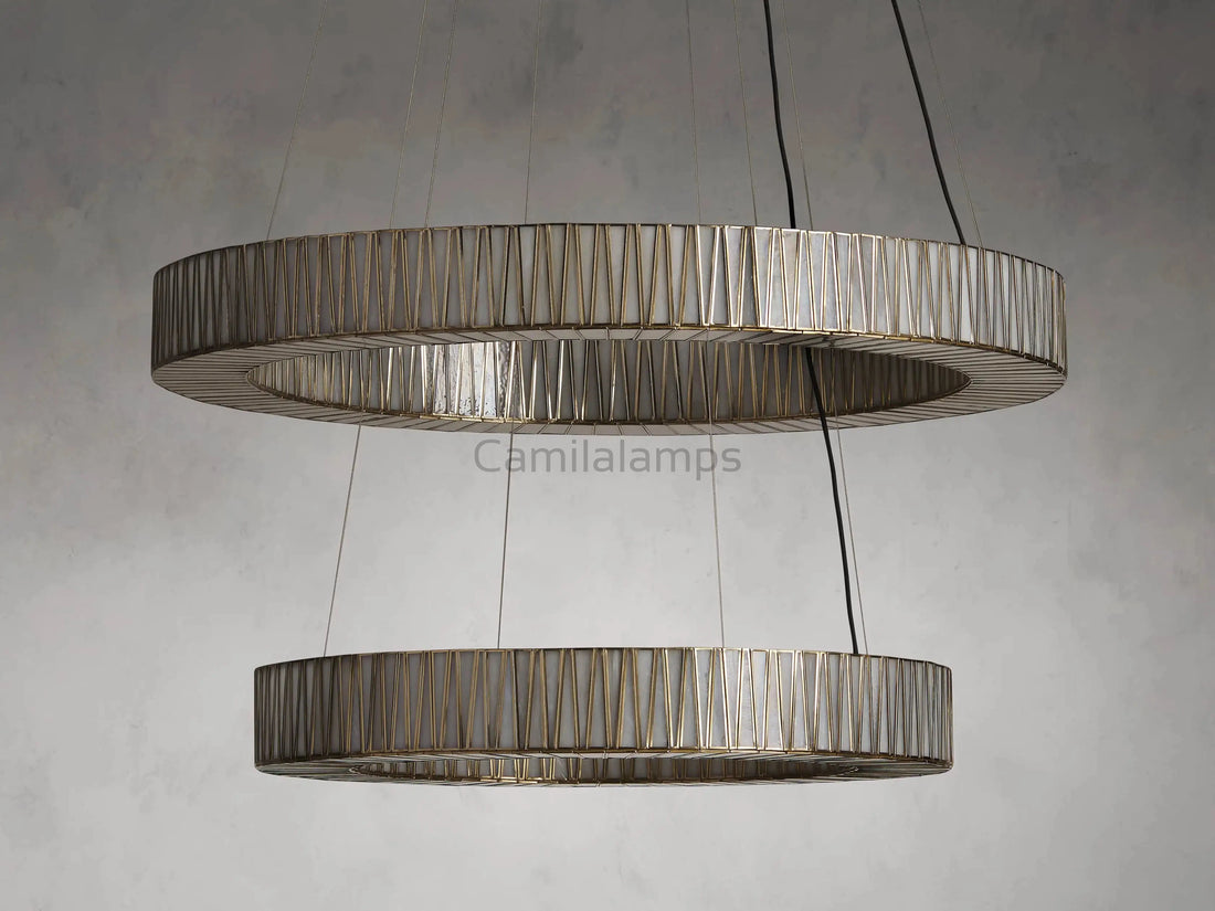 Junet 2 - Tier Round Chandelier 47.25"W 60"W - Camilalamps - jun47 - 1