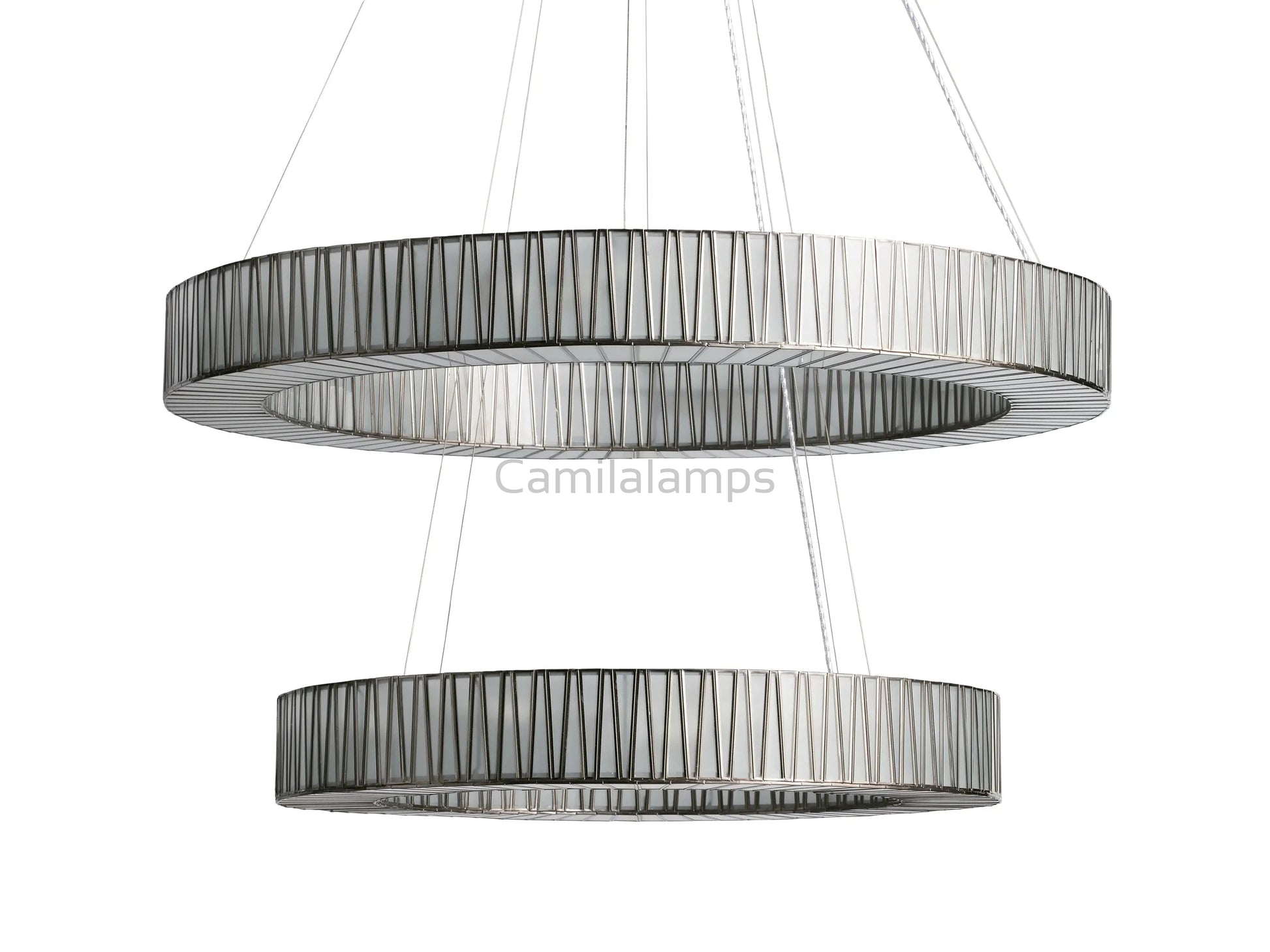 Junet 2 - Tier Round Chandelier 47.25"W 60"W - Camilalamps - jun47 - 2