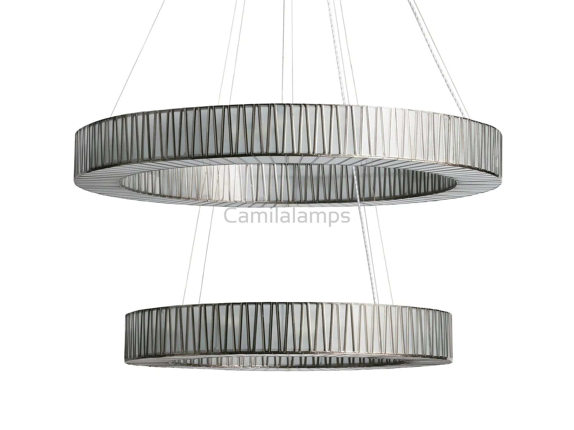 Junet 2 - Tier Round Chandelier 47.25"W 60"W - Camilalamps - jun47-12
