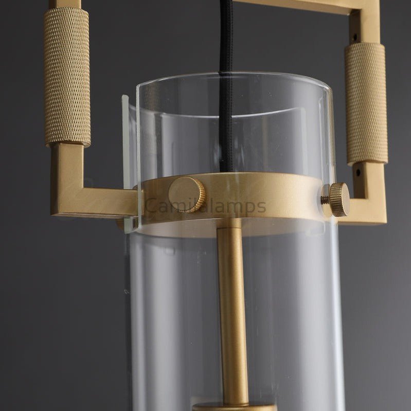 Juniper Modern Glass Island Pendant Light 12", 22" - Camilalamps - CAM1112