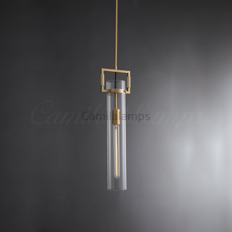 Juniper Modern Glass Island Pendant Light 12", 22" - Camilalamps - CAM1112