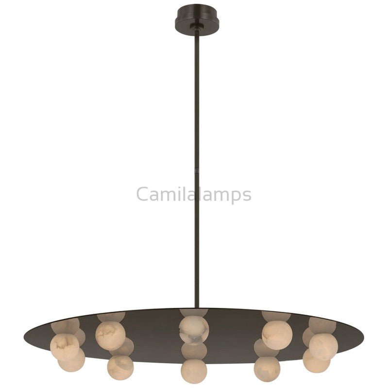 Kelly Wearstler Alabaster Pertica 36" Ten Light Chandelier - Camilalamps - CA - AL2024 - C2304