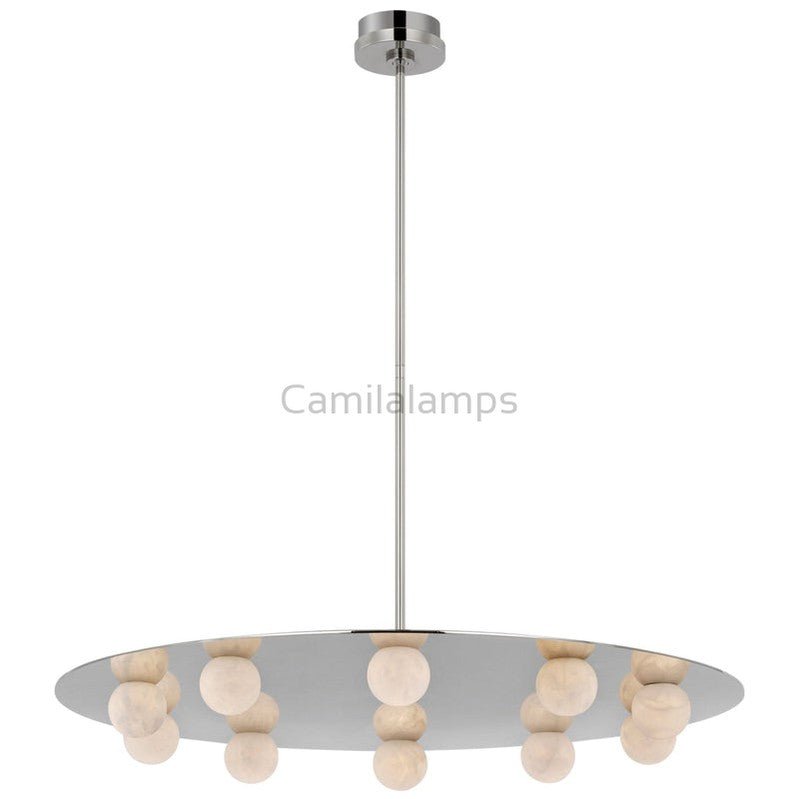 Kelly Wearstler Alabaster Pertica 36" Ten Light Chandelier - Camilalamps - CA - AL2024 - C2306