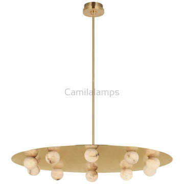 Kelly Wearstler Alabaster Pertica 36" Ten Light Chandelier - Camilalamps - CA - AL2024 - C2304