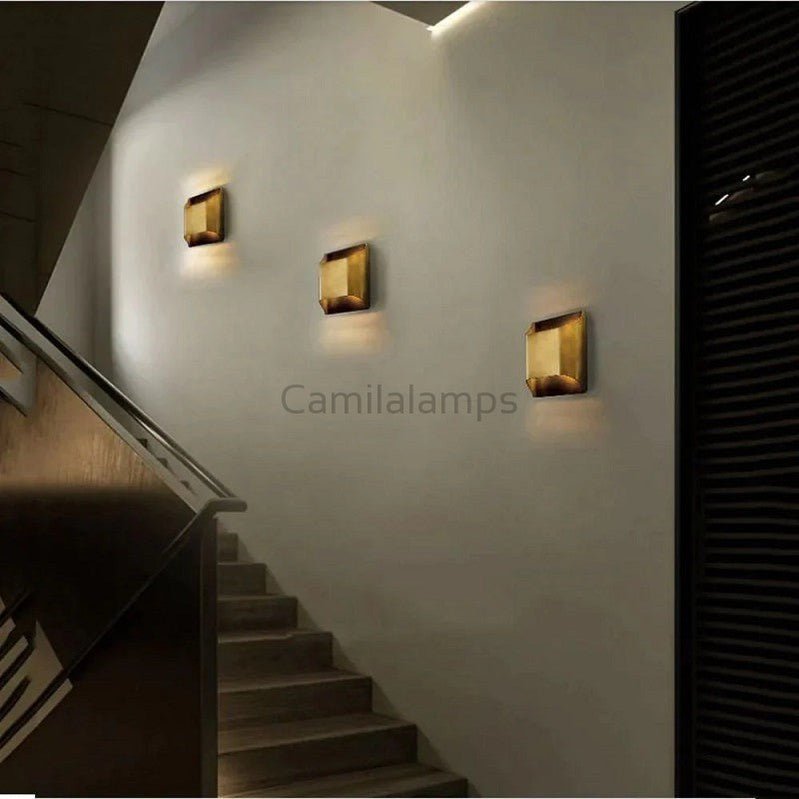 Keseau Mechanic Brass Wall Sconce - Camilalamps - CA - 0077