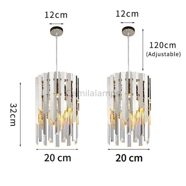 Kubiak Crystal Pendant Chandelier - Camilalamps - CAA - 10007A9