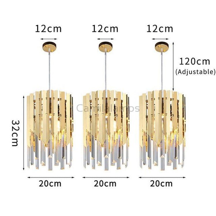 Kubiak Crystal Pendant Chandelier - Camilalamps - CAA - 10008A0