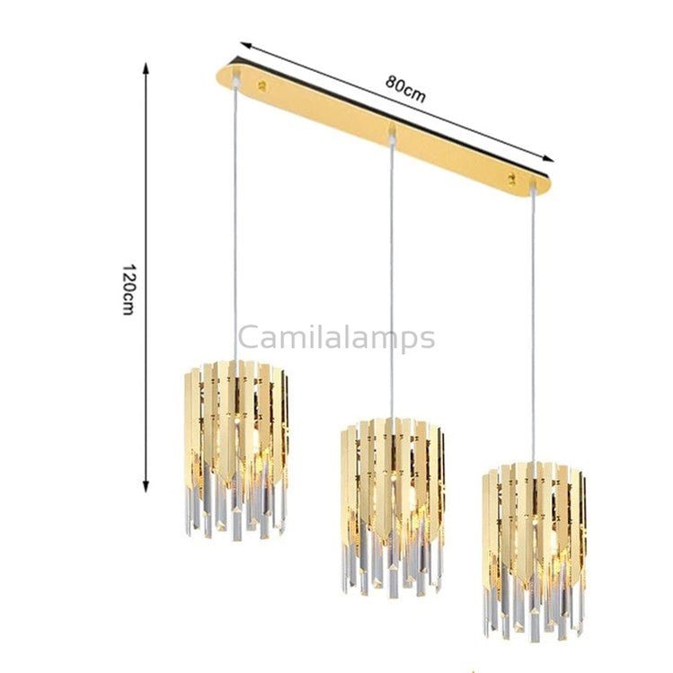 Kubiak Crystal Pendant Chandelier - Camilalamps - CAA - 10008A2